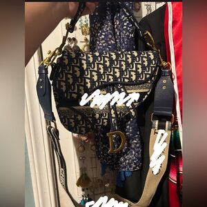 Designer Blue Crossbody Bag